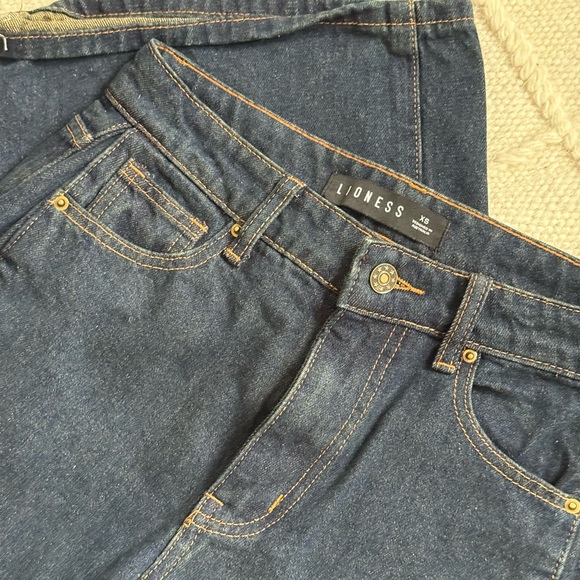 Lioness Dark Wash Wide Leg Jeans - Picture 4 of 4